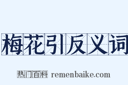 梅花引反义词是什么意思的图片